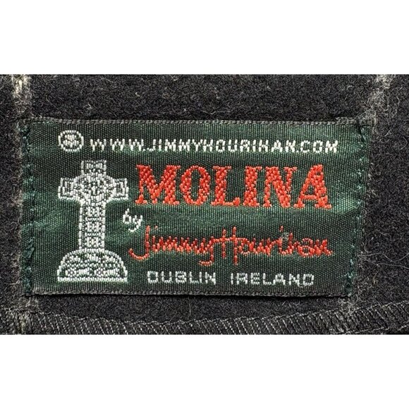 Jimmy Hourihan MOLINA Cashmere Blend Cape Cloak One Size Black Checker Wool 13-4 - Picture 3 of 9